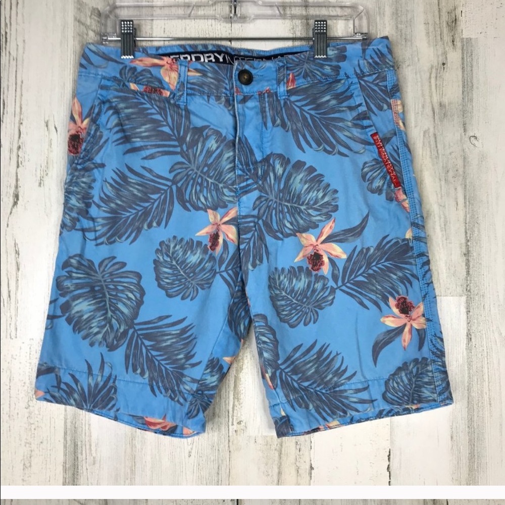 Superdry Tropical Print Shorts sz Small